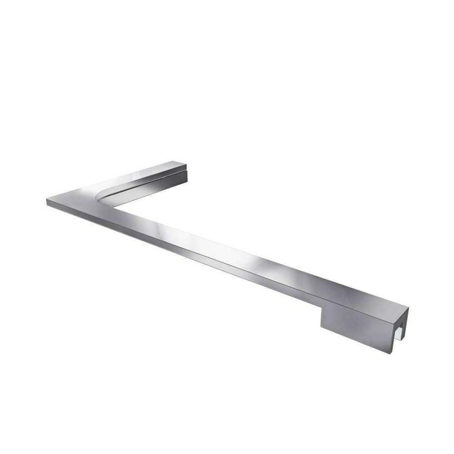 Bathtub Accessories * | Dreamline 12 In. L-Bar Support Bracket (Left Wall Installation) For 10 Mm (3/8 In.) Glass In Chrome