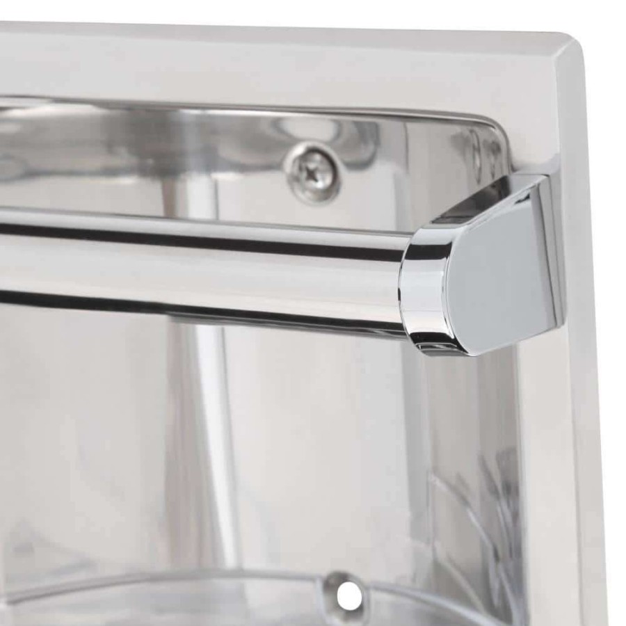 Bathroom Decor * | Moen Recessed Soap Holder And Utility Bar In Chrome