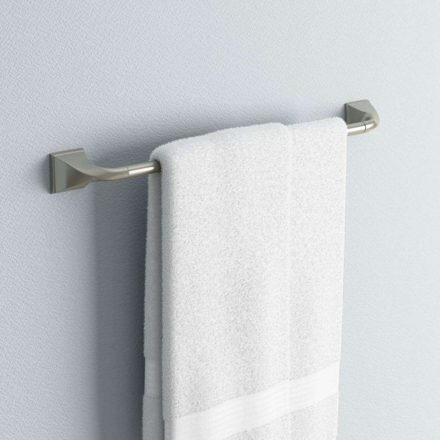 Bathroom Hardware * | Delta Everly 24 In. Towel Bar In Spotshield Brushed Nickel