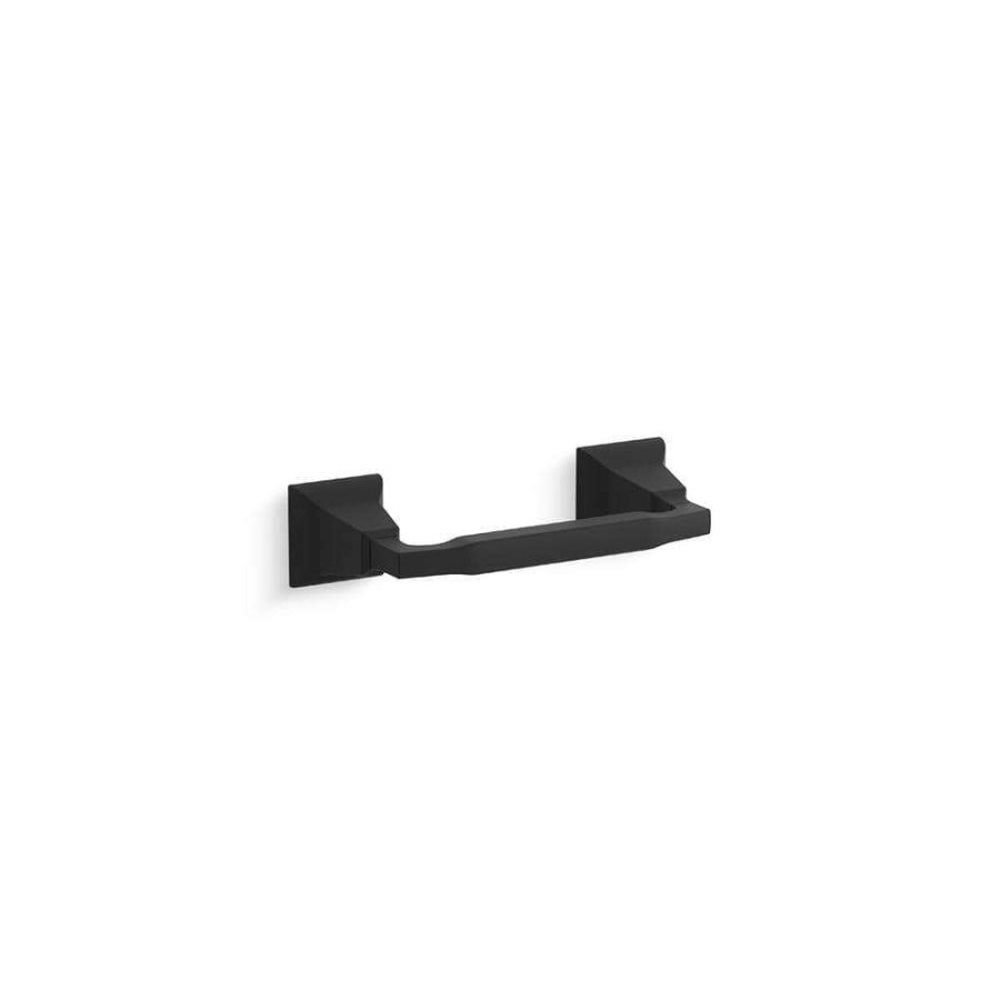 Bathroom Hardware * | Kohler Kallan Toilet Paper Holder In Matte Black