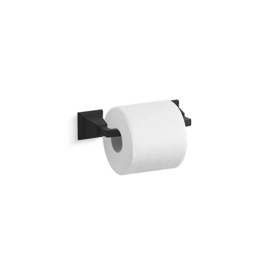 Bathroom Hardware * | Kohler Kallan Toilet Paper Holder In Matte Black