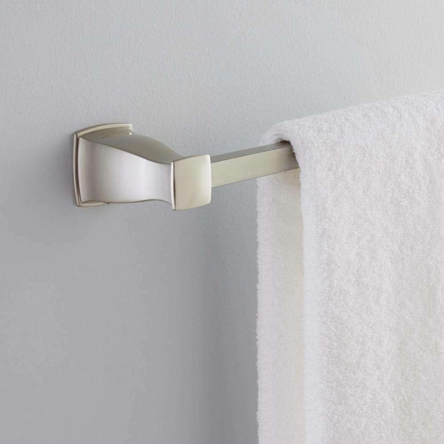 Bathroom Hardware * | Moen Hensley 24 In. Towel Bar In Spot Resist Brushed Nickel