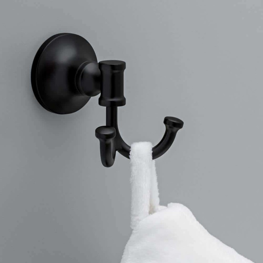 Bathroom Hardware * | Delta Chamberlain 4-Piece Bath Accessory Set In Matte Black