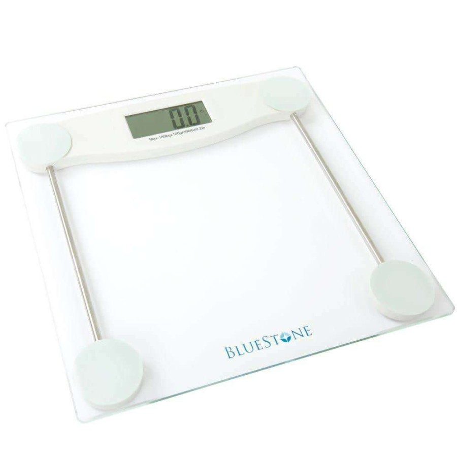 Bathroom Scales * | Bluestone Digital Lcd Display Glass Bathroom Scale