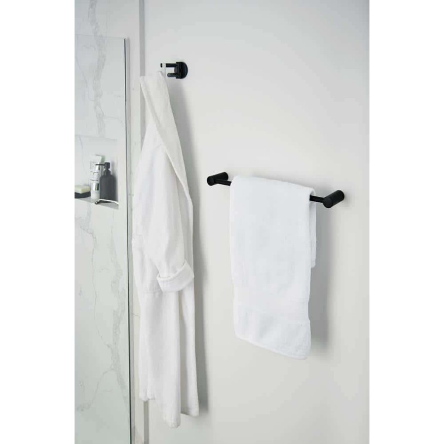 Bathroom Hardware * | Moen Align 24 In. Towel Bar In Matte Black