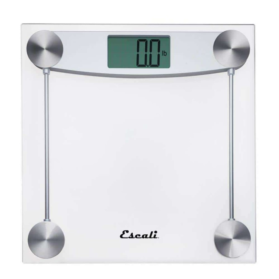 Bathroom Scales * | Escali Digital Clear Glass Bathroom Scale