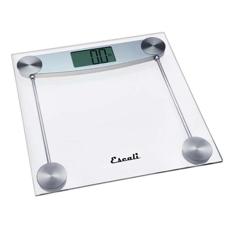 Bathroom Scales * | Escali Digital Clear Glass Bathroom Scale