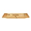 Bathroom Organizers * | Mind Reader Freestanding Extendable Bath Caddy In Bamboo