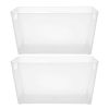 Bathroom Organizers * | Kenney Storage Made Simple Organizer Bin With Handles In Clear (Set Of 2)