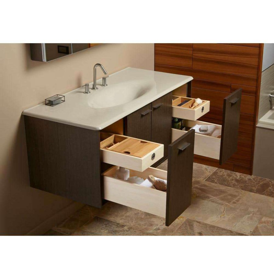 Bathroom Organizers * | Kohler Tailored Vanities General Storage Package In Bamboo Twill