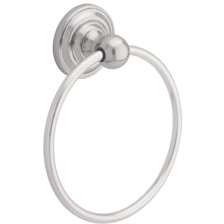 Bathroom Hardware * | Delta Greenwich Towel Ring In Chrome