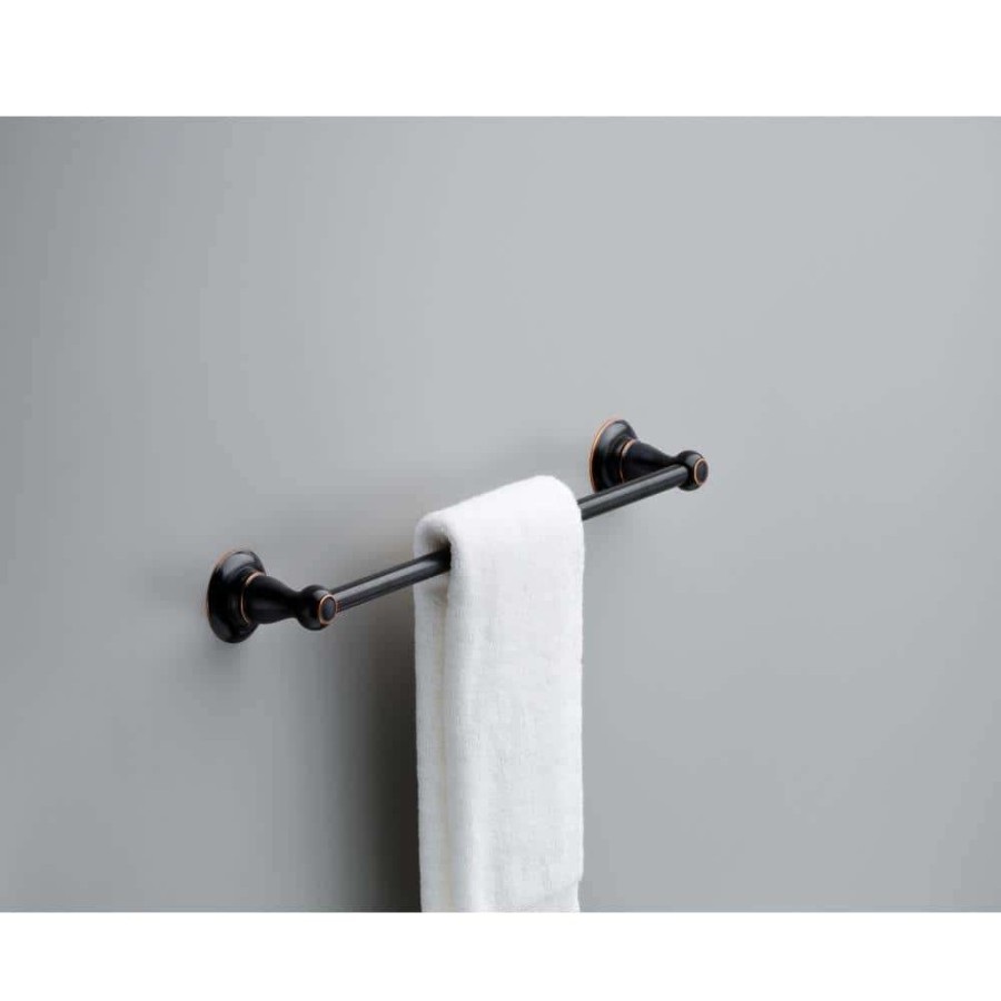 Bathroom Hardware * | Delta Porter 18 In. Towel Bar In Oil Rubbed Bronze