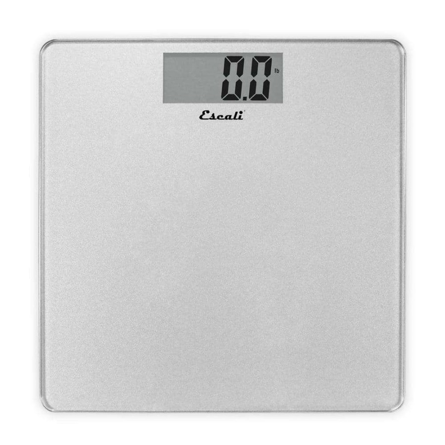 Bathroom Scales * | Escali Digital Platform Bathroom Scale In Silver