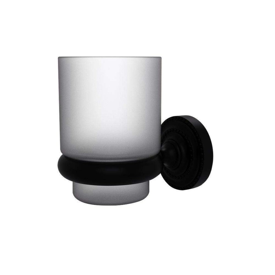 Bathroom Decor * | Allied Brass Dottingham Wall Mounted Tumbler Holder In Matte Black