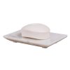 Bathroom Decor * | Creative Home Taj Natural Marble Rectangular Soap Dish Soap Tray Holder In Off-White