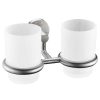 Bathroom Decor * | Anzzi Caster Series 7.36 In. Double Toothbrush Holder In Brushed Nickel