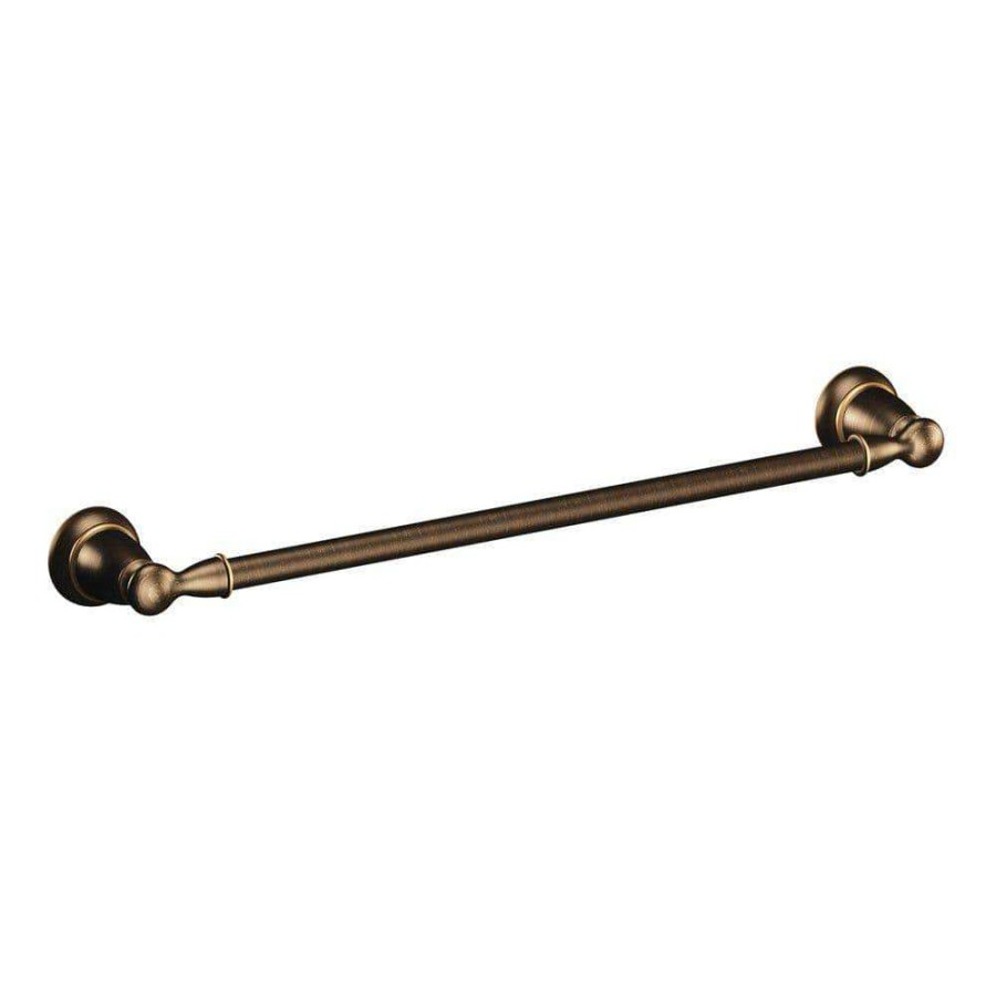 Bathroom Hardware * | Moen Banbury 24 In. Towel Bar In Mediterranean Bronze