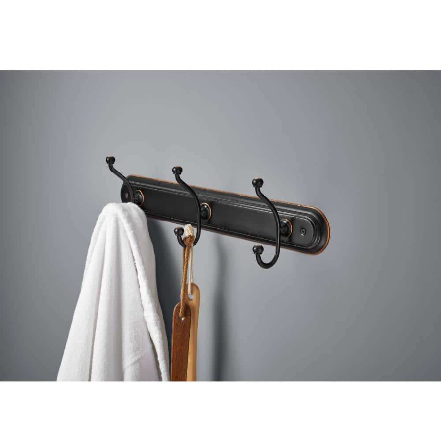 Bathroom Hardware * | Delta Porter Triple Towel Hook In Oil Rubbed Bronze