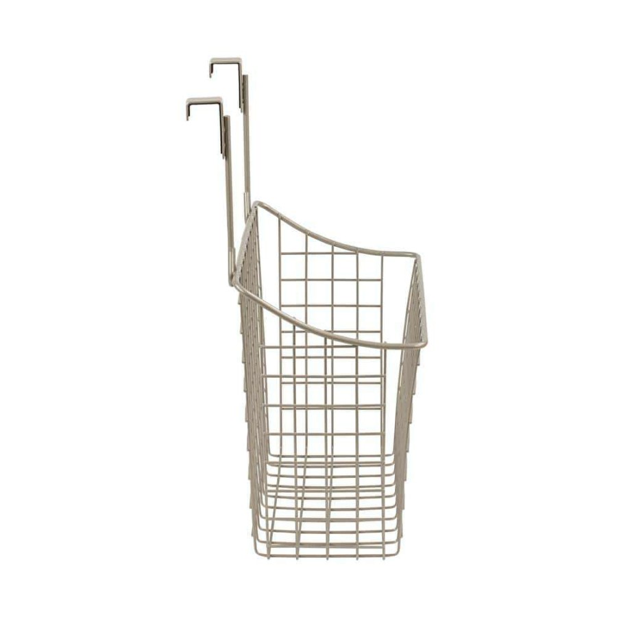 Bathroom Organizers * | Spectrum Grid 10.125 In. W X 6.625 In. D X 14 In. H Over The Cabinet Large Basket In Satin Nickel Powder Coat