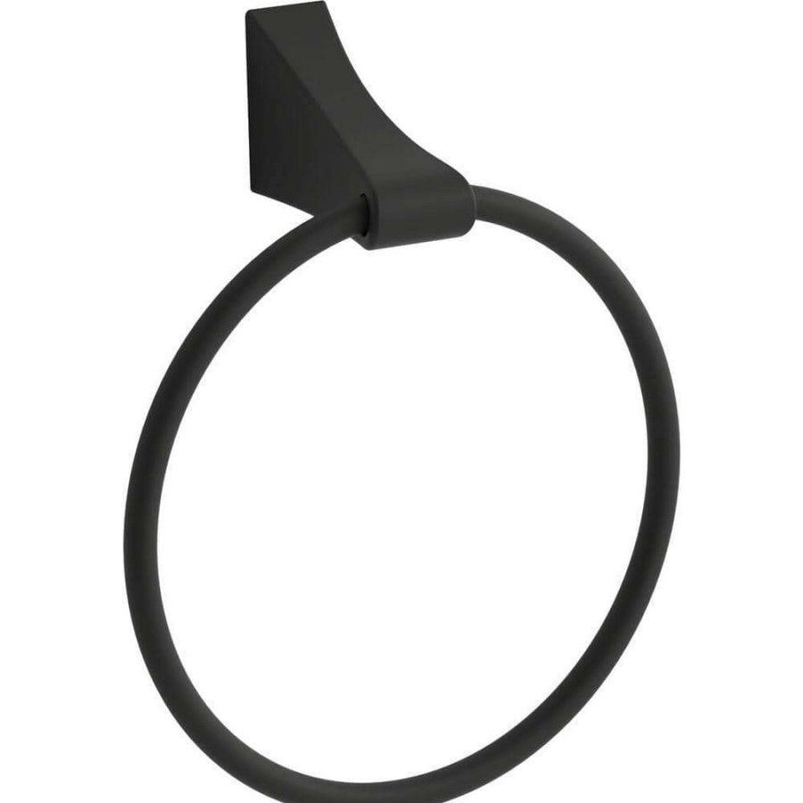 Bathroom Hardware * | Kohler Katun Towel Ring In Matte Black