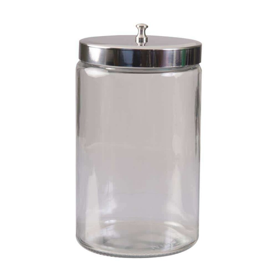 Bathroom Organizers * | Briggs Unlabeled Glass Sundry Jar With Metal Lid