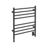 Bathroom Hardware * | Ancona Prestige Obt 8-Bar Electric Wall Mount Plug-In And Hardwire Towel Warmer With On-Board Timer In Matte Black