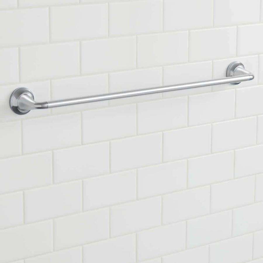 Bathroom Hardware * | Glacier Bay Constructor 24 In. Towel Bar In Chrome