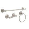 Bathroom Hardware * | Delta Greenwich 3-Piece Bath Hardware Set With Towel Ring Toilet Paper Holder And 24 In. Towel Bar In Brushed Nickel