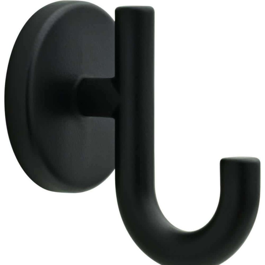 Bathroom Hardware * | Delta Lyndall Single Towel Hook In Matte Black