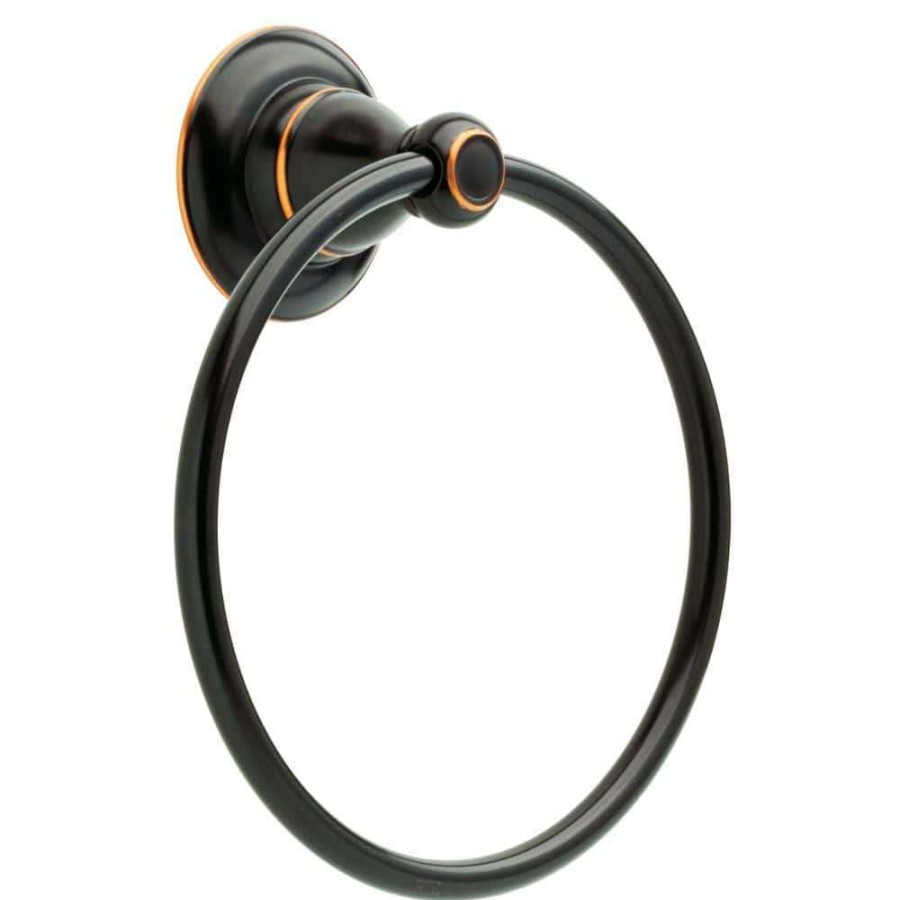 Bathroom Hardware * | Delta Porter Towel Ring In Oil Rubbed Bronze