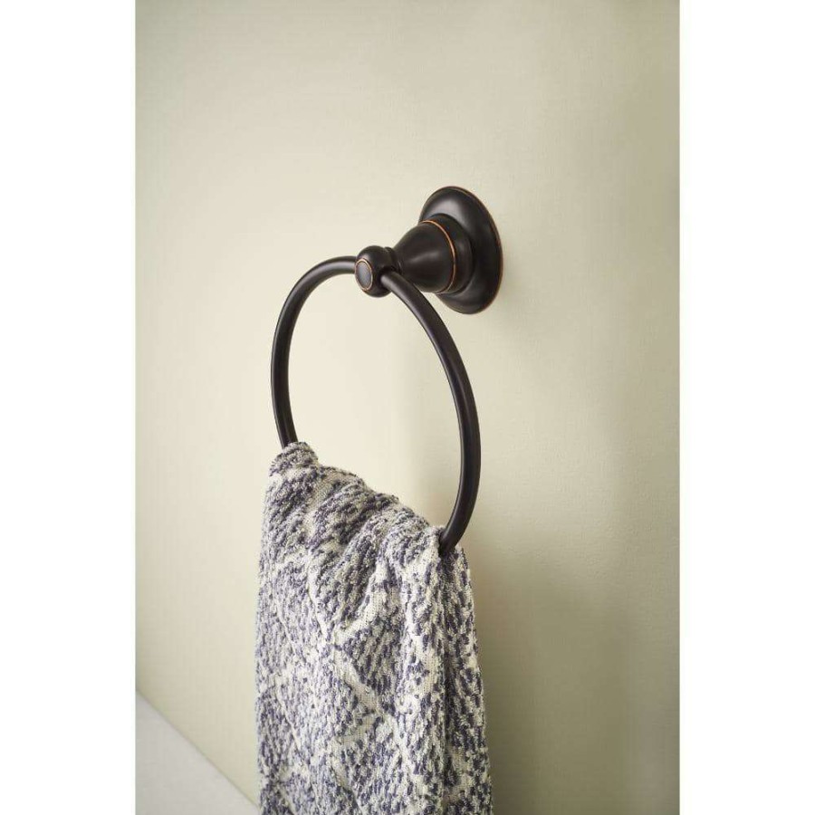 Bathroom Hardware * | Delta Porter Towel Ring In Oil Rubbed Bronze