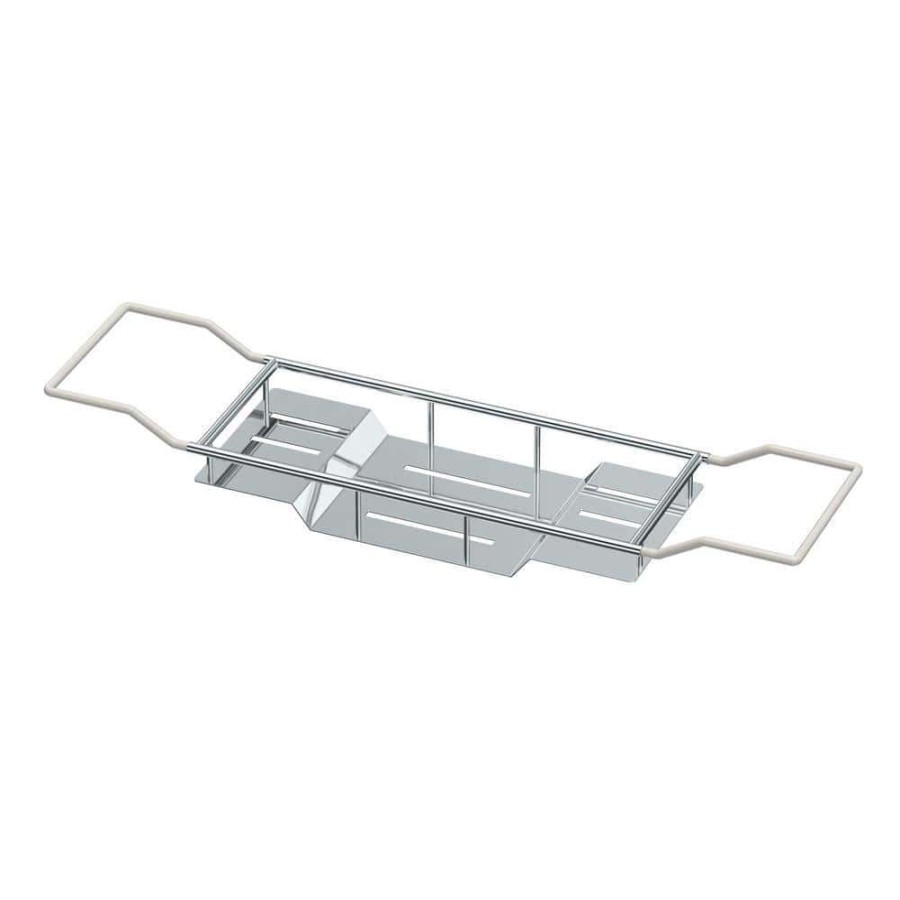 Bathroom Organizers * | Gatco Modern Bathtub Caddy In Chrome