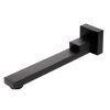 Bathtub Accessories * | Alfi Brand 10.25 In. Wall-Mount Bath Spout With Foldable Ability In Black Matte