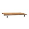 Bathtub Accessories * | Seachrome 30 In. X 15 In. Bridgeport Removable Tub Seat In Natural Teak With Wood 3 In. Slats