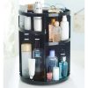 Bathroom Organizers * | Basicwise 9 In. X 12 In. Rotating Cosmetic Storage Tower Makeup Organizer