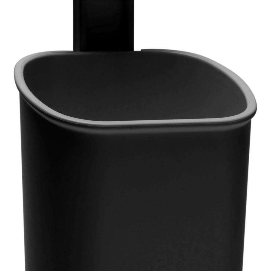 Bathroom Decor * | Bath Bliss Gel Suction Toothbrush Holder In Matte Black