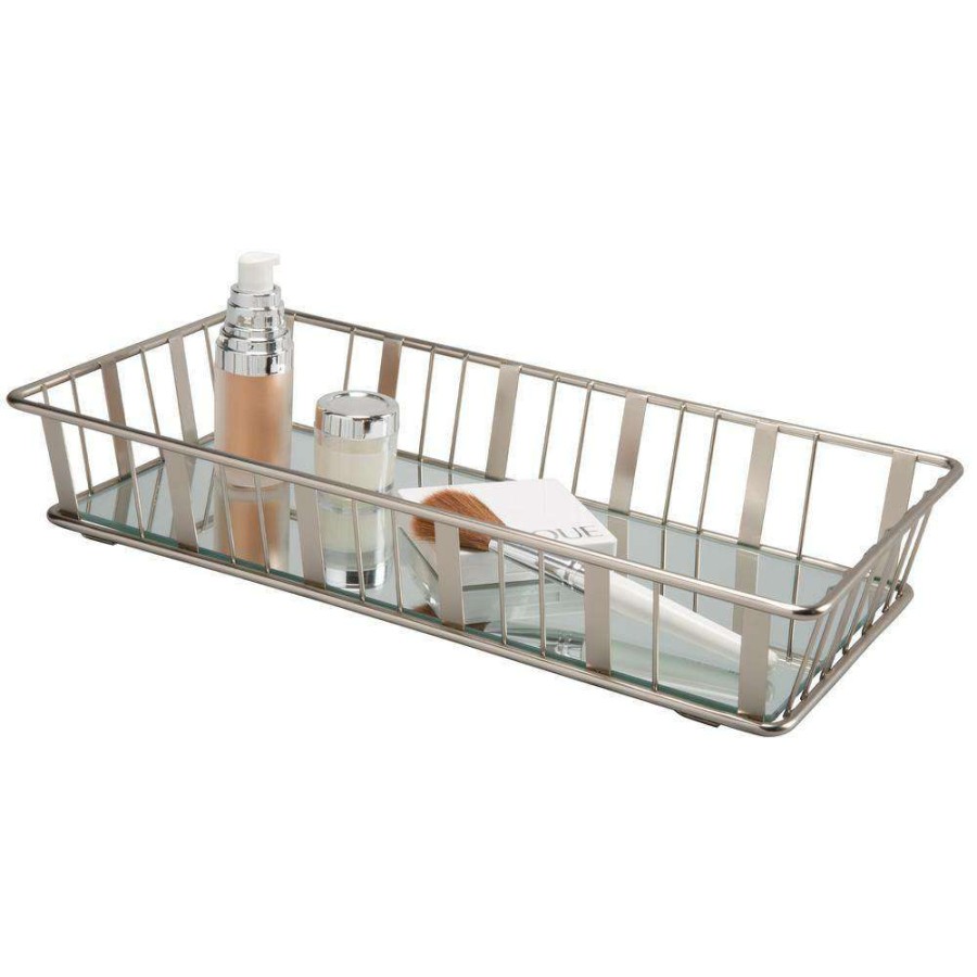 Bathroom Organizers * | Laura Ashley Aristo Vanity Tray In Satin