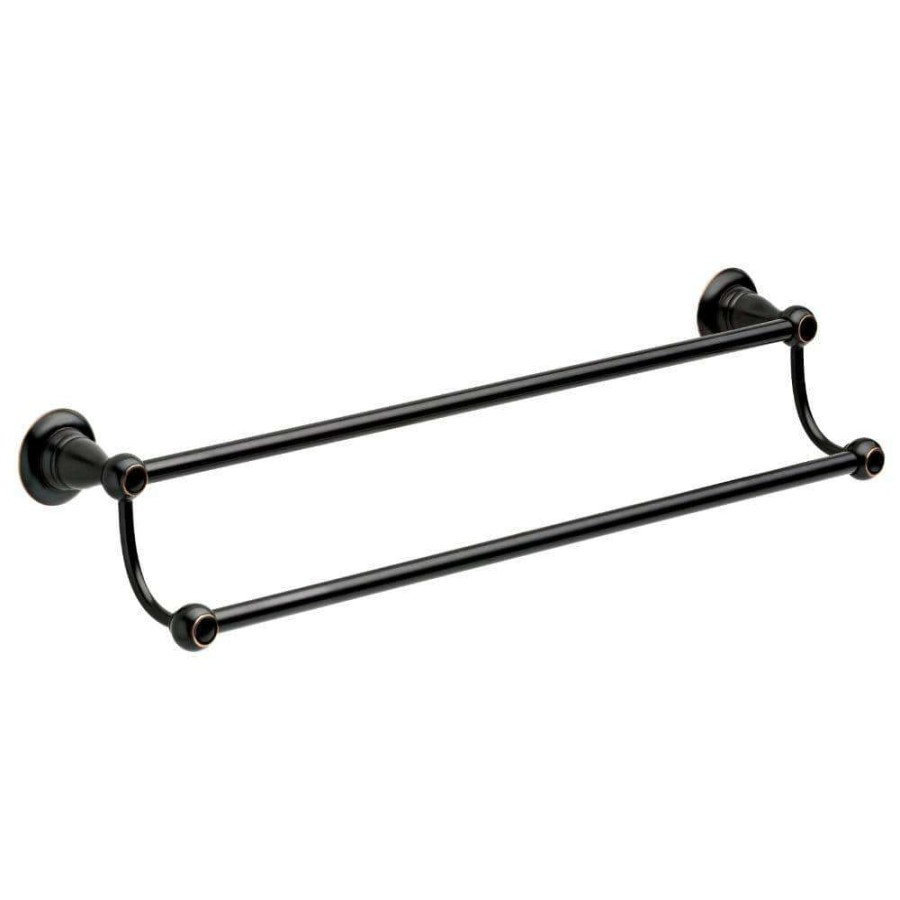 Bathroom Hardware * | Delta Porter 24 In. Double Towel Bar In Oil Rubbed Bronze