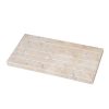 Bathroom Organizers * | Creative Home Natural Champagne Marble Boulder Collection Guest Towel Organizer Tray Bathroom Countertop Organizer