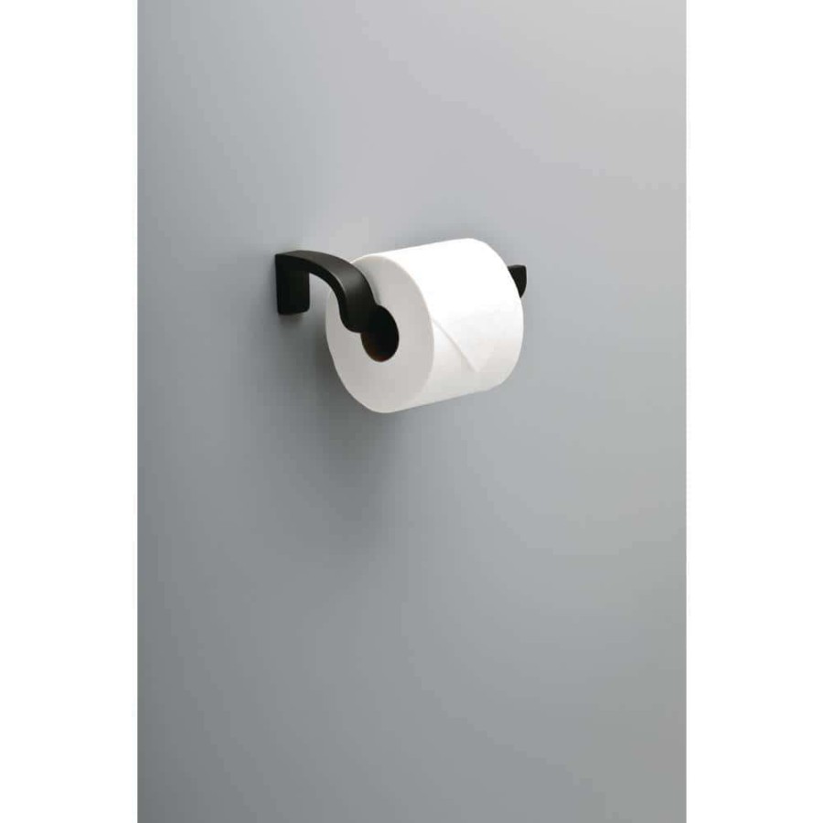 Bathroom Hardware * | Delta Annalisa Toilet Paper Holder In Matte Black