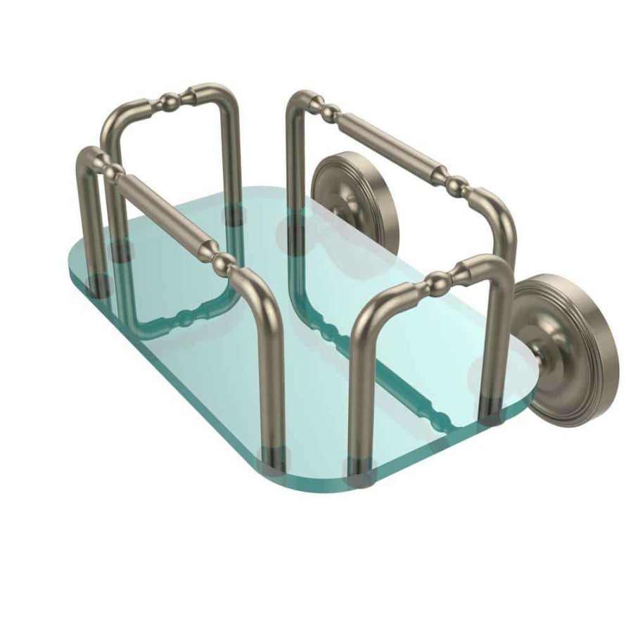 Bathroom Organizers * | Allied Brass Prestige Wall Mounted Guest Towel Holder In Antique Pewter