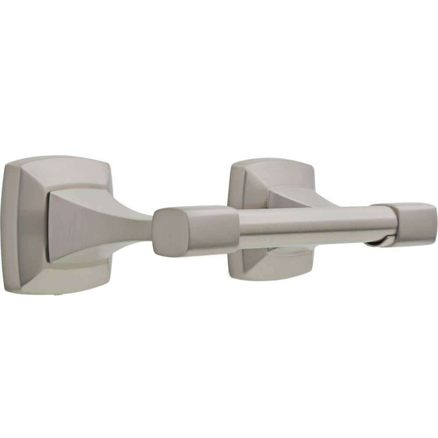 Bathroom Hardware * | Delta Portwood Pivoting Toilet Paper Holder In Spotshield Brushed Nickel