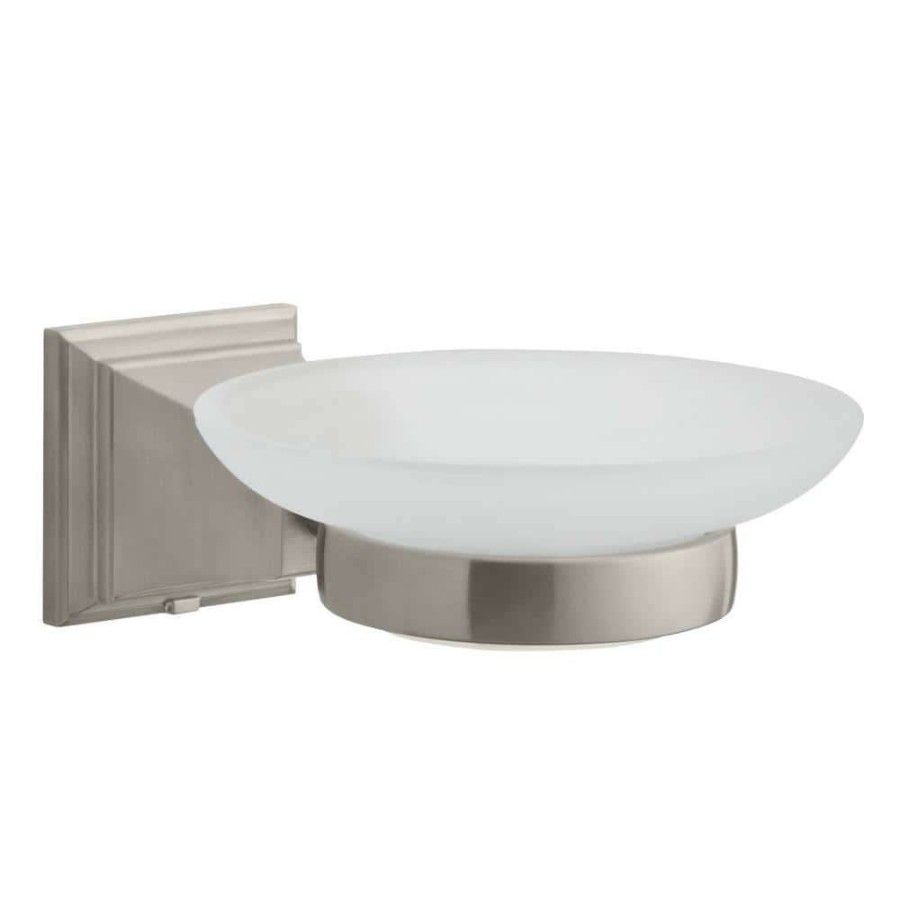 Bathroom Decor * | Glacier Bay Exhibit Wall-Mounted Soap Dish In Brushed Nickel