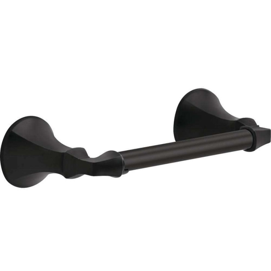 Bathroom Hardware * | Delta Ashlyn Pivoting Toilet Paper Holder In Matte Black