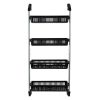 Bathroom Organizers * | Oia 4-Basket Over The Door Storage Organizer Basket Hook In Black