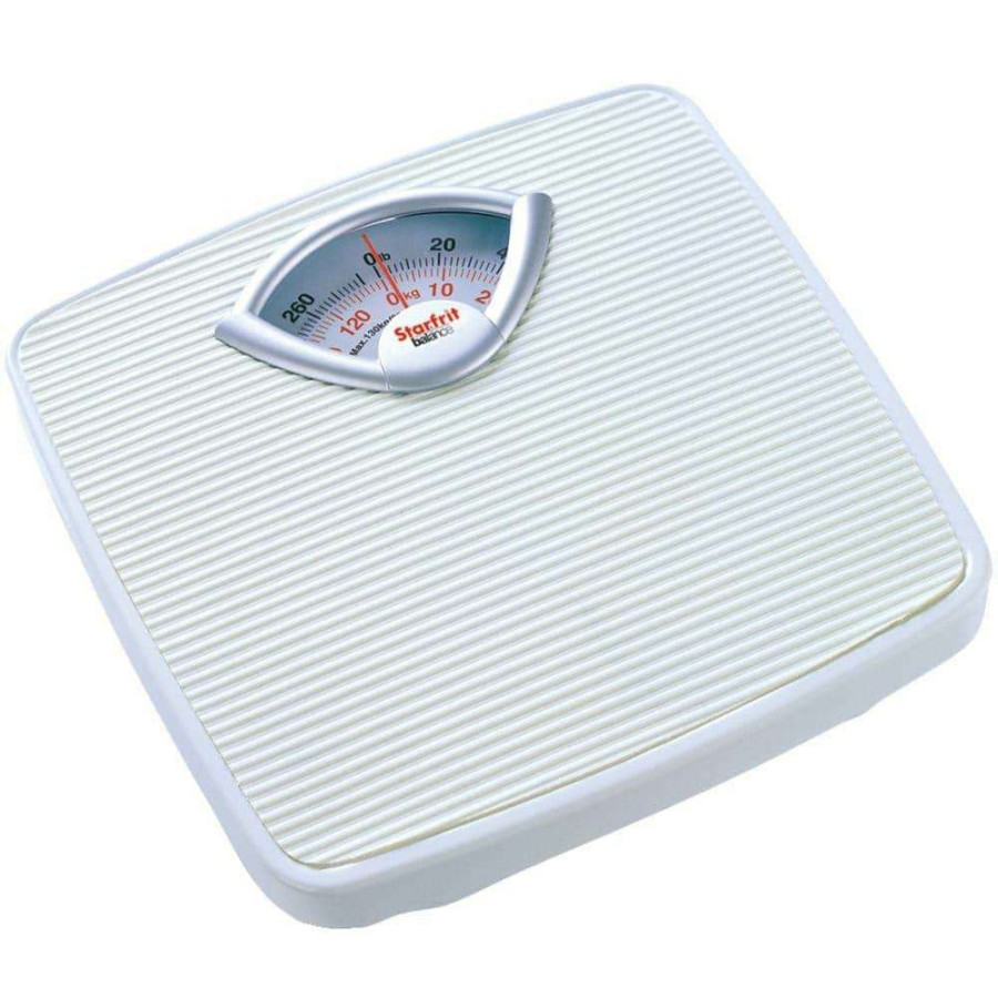 Bathroom Scales * | Starfrit Dial Mechanical Scale In White