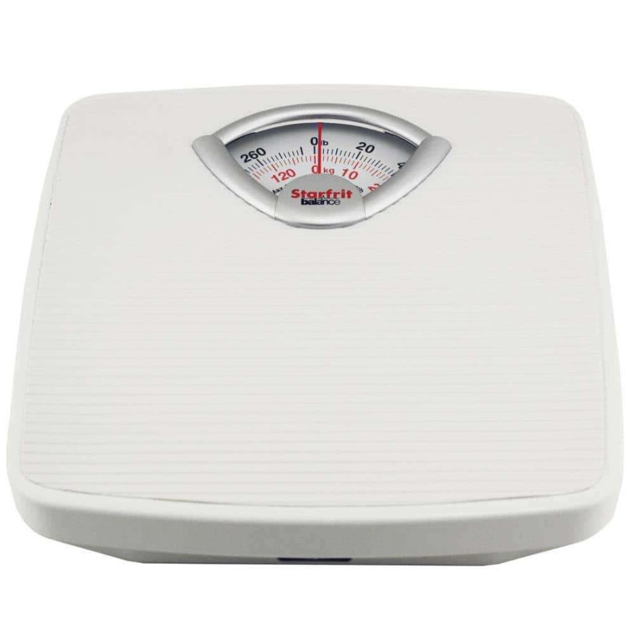 Bathroom Scales * | Starfrit Dial Mechanical Scale In White