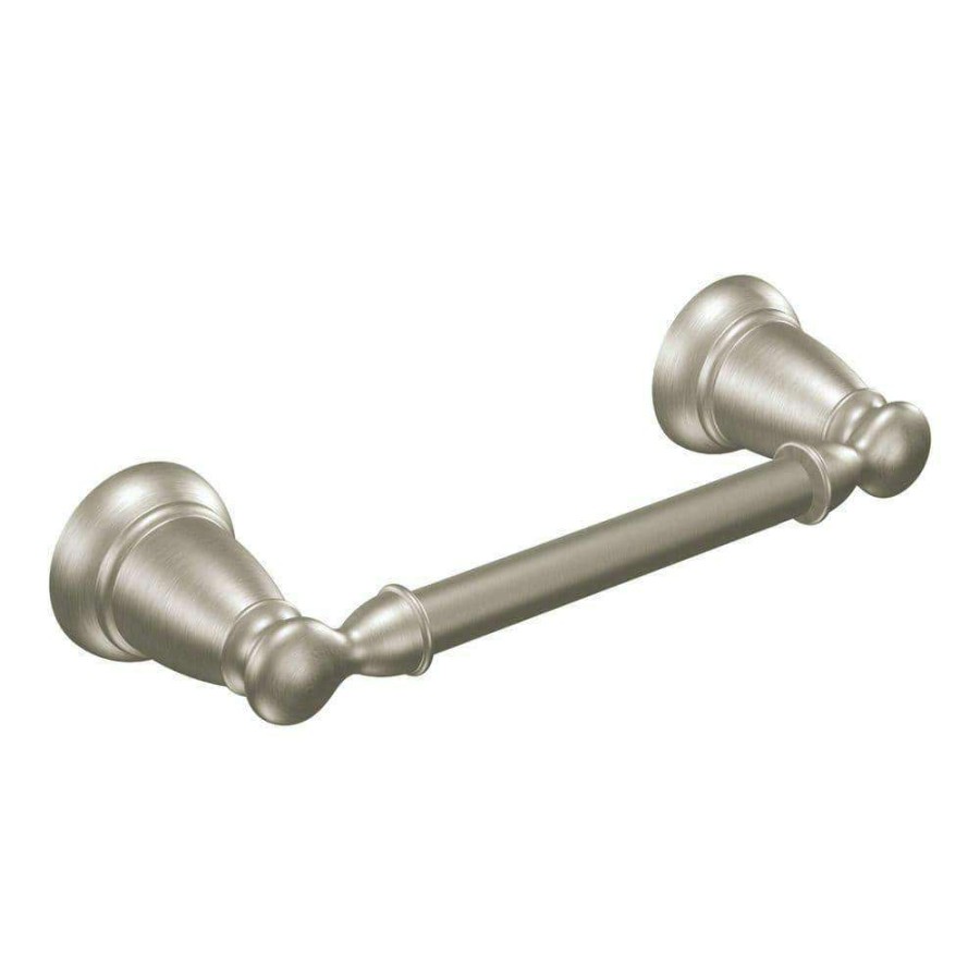 Bathroom Hardware * | Moen Banbury Pivoting Double Post Toilet Paper Holder In Spot Resist Brushed Nickel