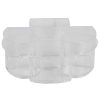 Bathroom Organizers * | Unbranded Half Moon Shatter-Resistant Plastic Cosmetic Organizer In Clear