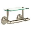 Bathroom Hardware * | Delta Toilet Paper Holder With Glass Shelf In Brushed Nickel